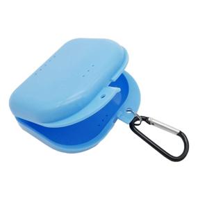 img 4 attached to 🦷 Optimized AIWAYING Retainer Case Mouthguard Denture Box with Carabiner Clip