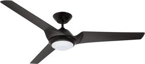 img 4 attached to Kathy Ireland Home Sweep Eco WiFi Smart Ceiling Fan 60 Inch, Barbeque Black - Enhance Your Space with Luminance's Stylish and Energy-Efficient Ceiling Fan