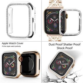 img 2 attached to Совместимый с ремешком Supoix для Apple Watch 38 мм 40 мм 42 мм 44 мм + защитный чехол