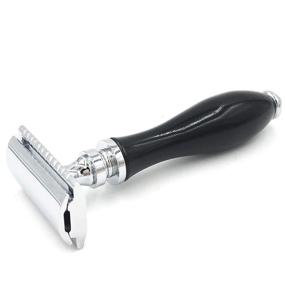 img 2 attached to 🪒 Parker Safety Razor 111 B: High-performance Double Edge Razor with Ebony Black Handle and Premium Blades for a Professional Shaving Experience