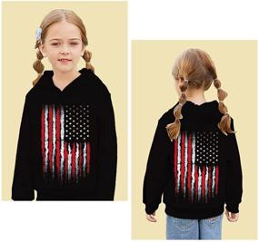 img 1 attached to 👕 Kids' 3D Hoodies: Unique Printed Pullover Fleece Sweatshirts for Boys and Girls (Ages 5-14)