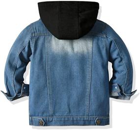 img 3 attached to JMOORY Jacket Toddler Button Hoodie Apparel & Accessories Baby Boys