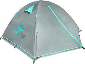 img 3 attached to FE Active 4 Person Tent: All-Season 3-4 Man Waterproof Tent - Ideal for Camping, Backpacking, Hiking & Travel - Designed in California, USA