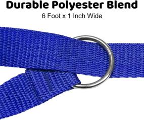 img 2 attached to 🐾 6-Foot Slip Lead for Dog Pet Animal Control Grooming - Ideal for Kennels, Rescues, Vets, Doggy Daycares - Various Colors (Size: 1 inch)