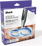 🦈 shark s7000 series steam hard floor pads (xkitp7000) - set of 2, 7.5 inch diameter, white logo