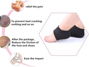 img 3 attached to 🌿 VIEEL Plantar Fasciitis Therapy Wrap - Ultimate Arch Support for Heel Pain Relief & Plantar Fasciitis Sock Offer (Black)