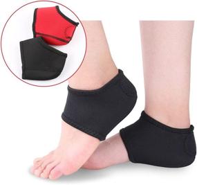 img 2 attached to 🌿 VIEEL Plantar Fasciitis Therapy Wrap - Ultimate Arch Support for Heel Pain Relief & Plantar Fasciitis Sock Offer (Black)