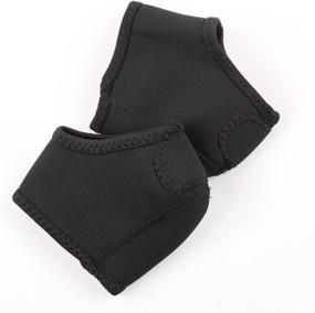 img 1 attached to 🌿 VIEEL Plantar Fasciitis Therapy Wrap - Ultimate Arch Support for Heel Pain Relief & Plantar Fasciitis Sock Offer (Black)