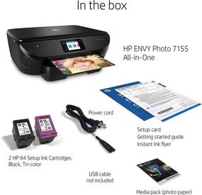 img 1 attached to 🖨️ HP ENVY Photo 7155: Wireless All-in-One Printer with HP Instant Ink and Alexa Compatibility (K7G93A)