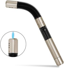 img 4 attached to Lebaco Butane Lighter: Refillable Torch 🔥 for BBQ, Camping, Fireplace - Adjustable and Long-lasting