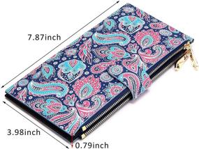 img 1 attached to FEITH FELLY Bifold Blocking Pockets Women's Handbags & Wallets