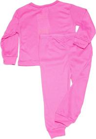 img 1 attached to Girls Thermal Underwear Set Fuchsia Outdoor Recreation