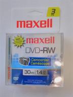 maxell dvd-rw camcorder 3-pack: 30 min, 1.4gb storage logo