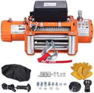 ac-dk 12000 lb. waterproof ip67 electric winch kit with wireless remotes and wired handle - ultimate truck winching solution (includes 12500lbs steel cable) logo