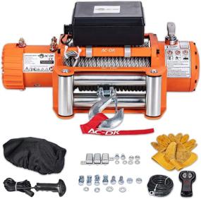 img 4 attached to AC-DK 12000 lb. Waterproof IP67 Electric Winch Kit with Wireless Remotes and Wired Handle - Ultimate Truck Winching Solution (Includes 12500lbs Steel Cable)