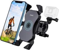 🚴 rtako bike phone mount: 360° rotation holder for 4" to 6.8" smartphones and gopro logo