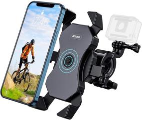 img 4 attached to 🚴 RTAKO Bike Phone Mount: 360° Rotation Holder for 4" to 6.8" Smartphones and GoPro