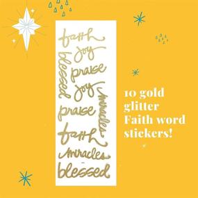 img 2 attached to 📚 PaperPassion - Faith &amp; Family Memories Scrapbook Kit, Religious Scrapbooking Theme Stickers, Scrapbooking Supplies, Illustrated Faith Bible Journaling Kit