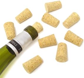 img 4 attached to 🍾 Honbay Natural Soft Wood Corks: 10PCS Tapered Wooden Bottle Stoppers