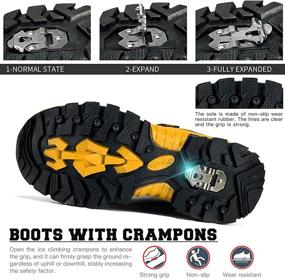 img 3 attached to ❄️ Ultimate Winter Survival: Boys' Waterproof Antiskid Snow Boots for Kids - Ideal for Hiking & Outdoor Adventures (Toddler/Little Kid/Big Kid)