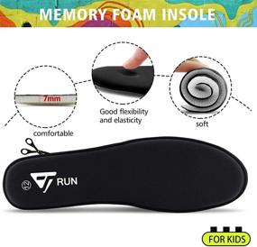 img 1 attached to 🏻 JABASIC Girls' Lightweight Cushion Athletic Sneakers: Shoes for Girls and Athletics