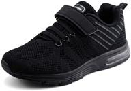 🏻 jabasic girls' lightweight cushion athletic sneakers: shoes for girls and athletics logo