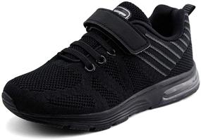 img 4 attached to 🏻 JABASIC Girls' Lightweight Cushion Athletic Sneakers: Shoes for Girls and Athletics