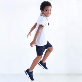 img 3 attached to 🏻 JABASIC Girls' Lightweight Cushion Athletic Sneakers: Shoes for Girls and Athletics