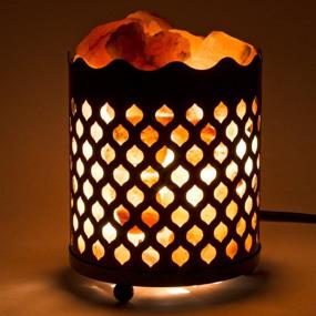 img 3 attached to 🧂 Himalayan Pink Salt Lamp Basket: Soothing Atmosphere with Dimmer Cord Bulb