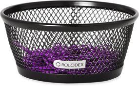 img 1 attached to 🖇️ Enhanced SEO: Rolodex Mesh Collection Jumbo Paper Clip Holder in Black (62562)