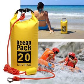 img 3 attached to 🚣 2-Pack Sand Anchor & Waterproof Dry Bag - Ideal for Small Boats, Power Watercrafts, Canoes, Kayaks, Hiking, Camping, Water Sports, Kayaking, Boating, Surfing, Tubing - CALPALMY