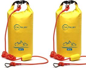 img 4 attached to 🚣 2-Pack Sand Anchor & Waterproof Dry Bag - Ideal for Small Boats, Power Watercrafts, Canoes, Kayaks, Hiking, Camping, Water Sports, Kayaking, Boating, Surfing, Tubing - CALPALMY