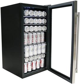 img 1 attached to 🍹 Whynter BR-130SB Beverage Refrigerator - Black/Stainless Steel with Internal Fan