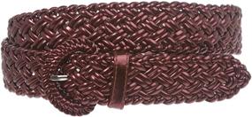 img 1 attached to 👝 Inch Wide Metallic Braided Woven Women's Fashion Accessory
