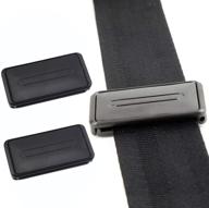 👍 seat belt adjuster clips, smart seatbelt buckle to relieve shoulder and neck strain, enhancing comfort and safety - 2pcs black logo