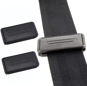 img 4 attached to 👍 Seat Belt Adjuster Clips, Smart Seatbelt Buckle to Relieve Shoulder and Neck Strain, Enhancing Comfort and Safety - 2PCS Black