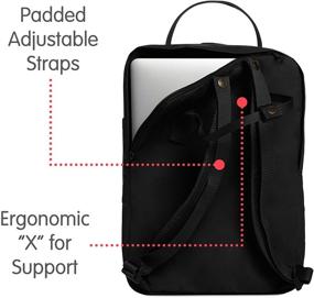 img 1 attached to 🎒 Fjallraven Kanken Everyday Laptop Backpack 15" - Black