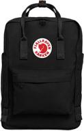 🎒 fjallraven kanken everyday laptop backpack 15" - black logo