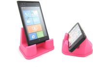 📱 universal fit soft flexible smartphone stand - fda grade silicone - pink color - phoneprop logo