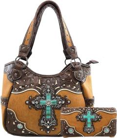 img 4 attached to Zelris Turquoise Western Conceal Handbag Women's Handbags & Wallets