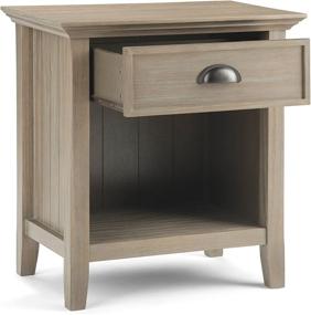 img 2 attached to SIMPLIHOME Acadian Bedside Brunette Rectangle Furniture and Bedroom Furniture