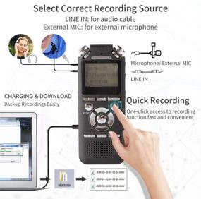 img 1 attached to Recorder WOUOK Bluetooth Rechargeable Interviews