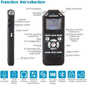 img 2 attached to Recorder WOUOK Bluetooth Rechargeable Interviews