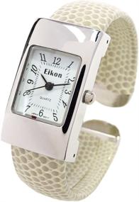 img 2 attached to FTW Silver Rectangle Womens Bangle Women's Watches for Wrist Watches
