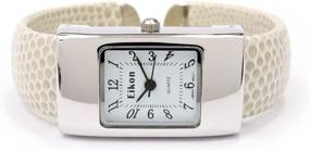 img 1 attached to FTW Silver Rectangle Womens Bangle Women's Watches for Wrist Watches