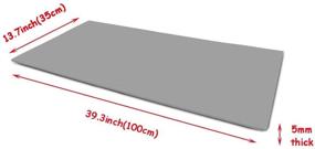 img 3 attached to 🔲 Versatile EVA Foam Sheets: Perfect for Kids Craft, Cosplay, and Model Making – Grey, 13"×39", Thickness Ranging from 1-10mm