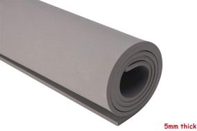 img 2 attached to 🔲 Versatile EVA Foam Sheets: Perfect for Kids Craft, Cosplay, and Model Making – Grey, 13"×39", Thickness Ranging from 1-10mm
