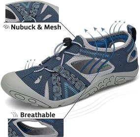 img 3 attached to 👟 Breathable Closed-Toe Women's Summer Outdoor Hiking Sport Sandal