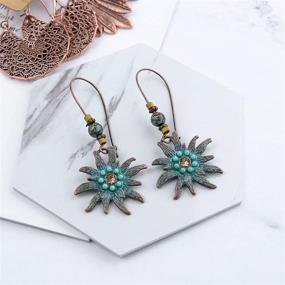 img 2 attached to AROIC 18-20 Pairs Fashion Colorful Earrings Set with Tassel or Bohemian Styles for Women Girls Jewelry Fashion and Valentine Birthday Party Gift.