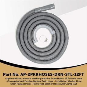 img 3 attached to Appliance Pros AP 2PKRHOSES Flexible Included